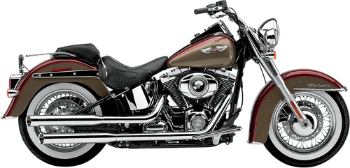 Cobra 3" Slip-On Mufflers - Chrome - '07-'17 FLSTN [6002]