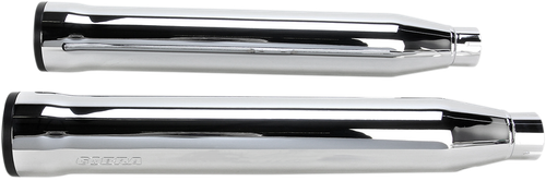 Cobra Slip-On Mufflers with Race Pro Tips - 3" - Chrome - '07-'17 FLSTF/FXSTD [6051]