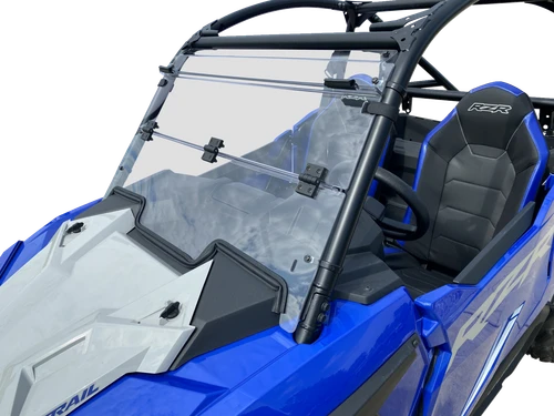 Moose Offroad Full Folding Windshield - Deluxe - RZR Trail [V00029112200M]
