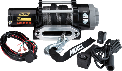 Moose Offroad 4500 lb Winch - Synthetic Rope - 50' [104311]