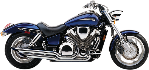 Cobra Angled Slashcut Exhaust - Chrome - VTX1800C/F [1675SC]