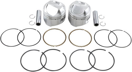Wiseco Piston Kit - +0.010" - High Compression - Big Twin 1340 cc 80" [K1624]