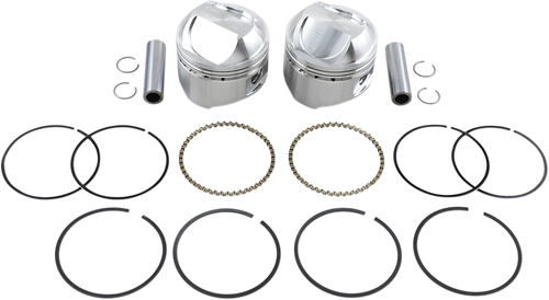 Wiseco Piston Kit - +0.030" - High Compression - Big Twin 1340 cc 80" [K1626]