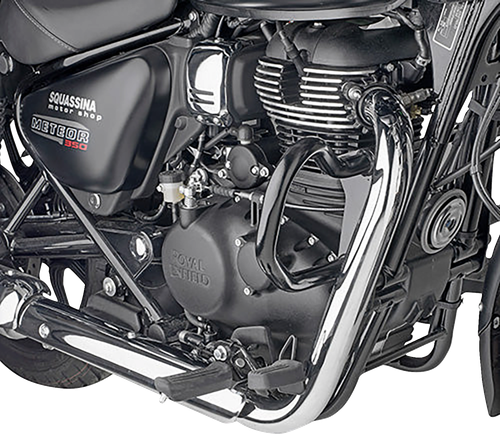 GIVI Engine Guards - Matte Black - Royal Enfield - Meteor '21-'24 [TN9053]