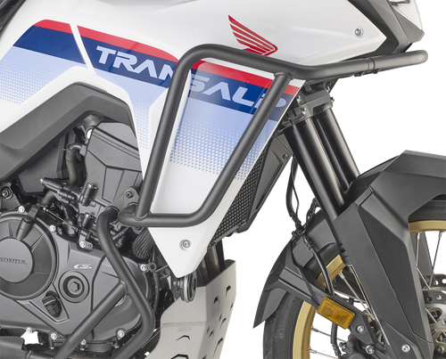 GIVI Engine Guards - Upper - Matte Black - Honda - Transalp '24-'26 [TNH1201]