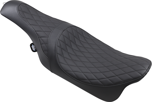Drag Specialties Seats Caballero Seat - Solar Reflective Leather - Diamond Stitch - FL '08-'23 [0801-1003]
