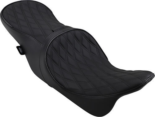 Drag Specialties Seats Low Forward Touring Seat - Double Diamond - FL '08-'24 [0801-1011]