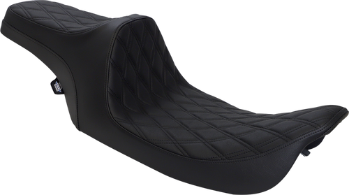 Drag Specialties Seats Predator III Seat - Double Diamond - Black Stitched - FLHR/FLHX '99-'07 [0801-1129]