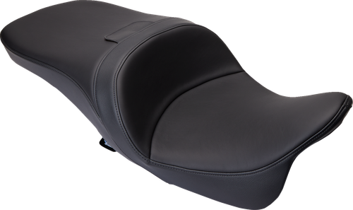 Drag Specialties Seats Freedom Seat - Solar Leather - Black - Smooth - FLH '09-'23 [0801-1485]