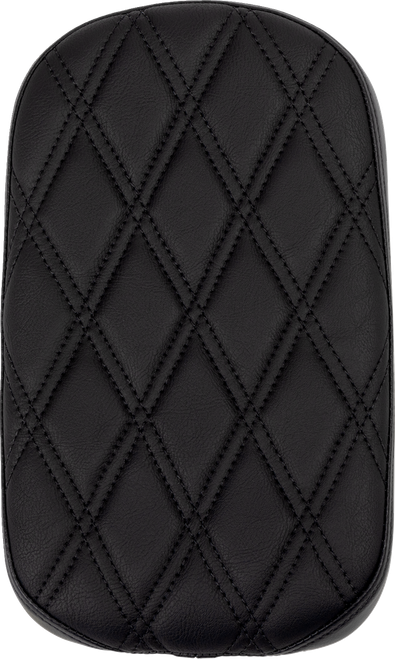 Drag Specialties Seats Rear Solo Seat - Wide - Double Diamond - Black Stitch - FLH/FLT '97-'23 [4700B]