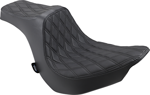 Drag Specialties Seats Predator III Seat - Double Diamond - Black Stitching - FLFB/S '18-'25 [0802-1188]