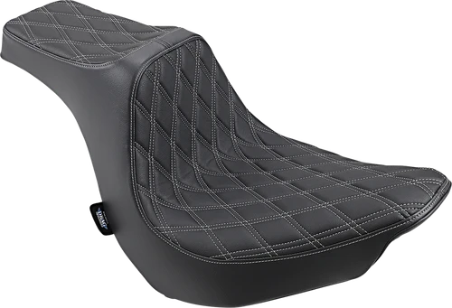 Drag Specialties Seats Predator III Seat - Double Diamond - Silver Stitching - FLFB/S '18-'25 [0802-1189]