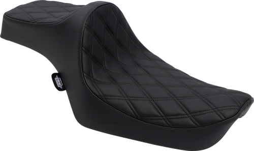 Drag Specialties Seats Predator III Seat - Double Diamond - Black Stitching - XL '82-'03 [0804-0732]