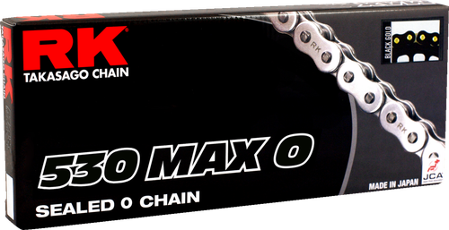 RK 530 Max O - Drive Chain - 150 Links - Black/Gold [530MAXO150BG]