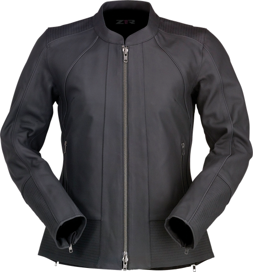 Z1R Women's Matchlock Leather Jacket - Black - XS [2813-1025]