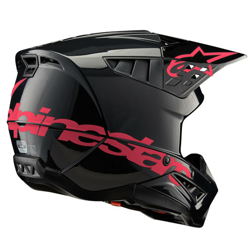 ALPINESTARS 8306423-1839-XXL S-M5 CORP HELMET BLACK/DIVA PINK GLOSSY 2X
