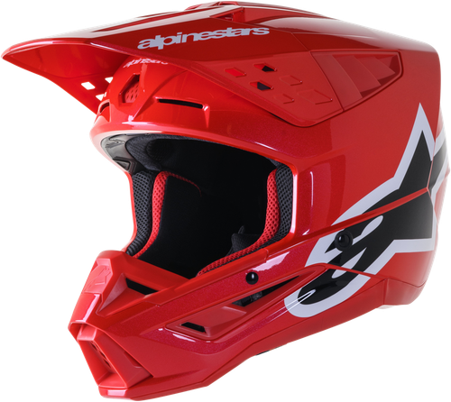 ALPINESTARS 8306423-3010-XS S-M5 CORP HELMET BRIGHT RED GLOSSY XS