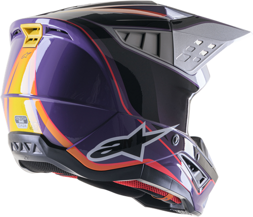 ALPINESTARS 8306823-3919-XS S-M5 SAIL HELMET VIOLET/BLK/SLVR GLOSSY XS