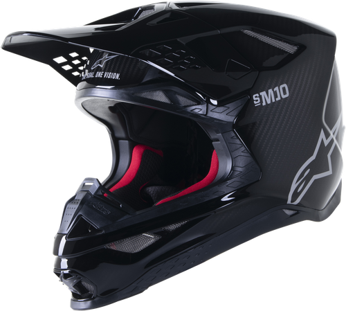 ALPINESTARS 8300323-1188-XXL SUPERTECH S-M10 SOLID HELMET BLACK GLOSSY/CARBON 2X
