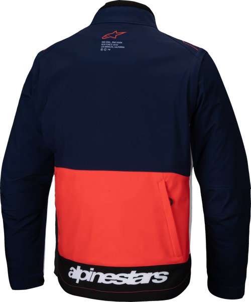 ALPINESTARS 3700225-7162-XXL LITE-DURA SOFTSHELL JACKET NAVY/HOT ORANGE/WHITE 2X