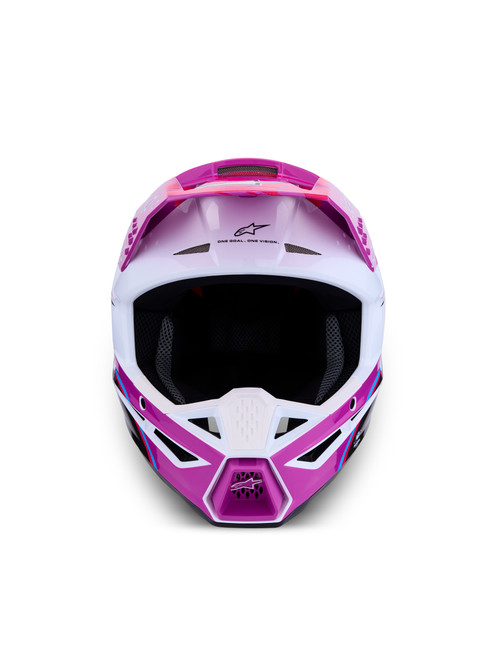 ALPINESTARS 8300927-3222-S S-M3 FALCON HELMET ECE06/DOT PRPL/WHT/BLK/PINK FL GL SM