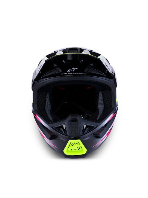 ALPINESTARS 8301627-1697-L S-M7 BLASTER HELMET ECE06/DOT BLK/GRY/WH/YLLW FLUO GLSY LG