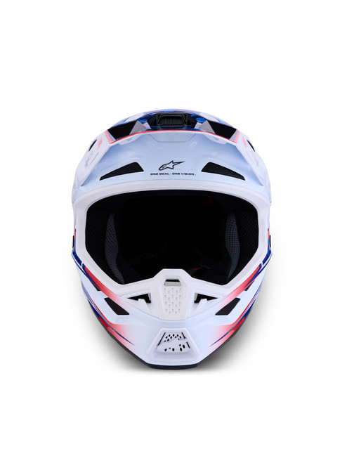 ALPINESTARS 8301627-2217-S S-M7 BLASTER HELMET ECE06/DOT WHT/BLUE/RED GLOSSY SM