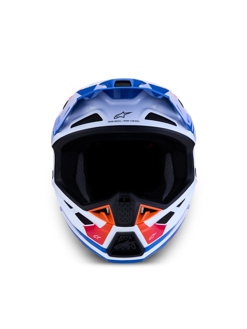 ALPINESTARS 8301826-2088-2XL S-M7 CORE HELMET ECE06/DOT WHT/BLUE/ORG/PINK GLOSSY 2X