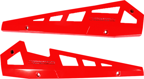 PRO ARMOR P141221RD-293 ROCK SLIDERS RED POL