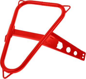 PRO ARMOR P141U300RD-293 SPARE TIRE MOUNT RED POL