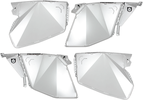 PRO ARMOR P144D000SSM TRADITIONAL HALF DOORS SPARKLE SILVER METALLIC POL