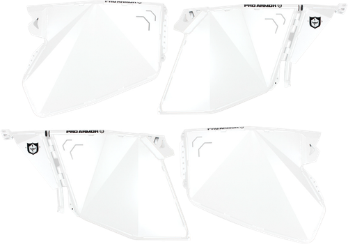 PRO ARMOR P144D000WH-133 TRADITIONAL HALF DOORS WHITE POL