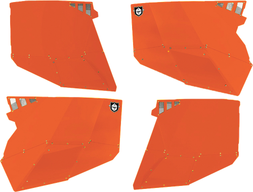 PRO ARMOR P144228ORM STEALTH DOOR ALLUMINUM SKINS ORANGE RUST METALLIC POL