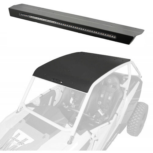 PRO ARMOR P141R123SLR ASYLUM ROOF W/ LIGHT BAR SOLAR BLACK