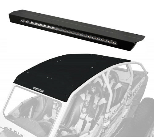 PRO ARMOR P144R123BL ASYLUM REAR WING W/ LIGHTBAR BLACK
