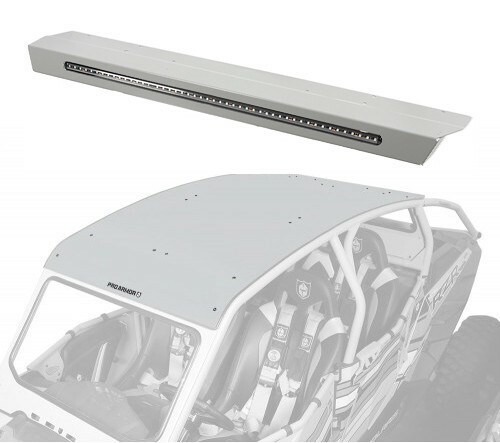 PRO ARMOR P144R123GG ASYLUM REAR WING W/ LIGHTBAR GHOST GREY