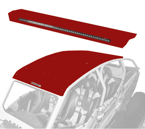 PRO ARMOR P144R123PR ASYLUM REAR WING W/ LIGHTBAR PERFORMANCE RED
