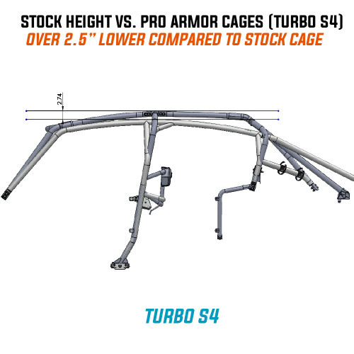 PRO ARMOR P188C046BL BAJA CAGE W/V INTRUSION BLACK