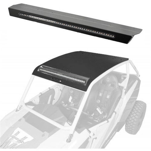 PRO ARMOR P141R124SLR ASYLUM ROOF W/REAR LIGHT & LIGHT BAR POCKET SOLAR BLACK