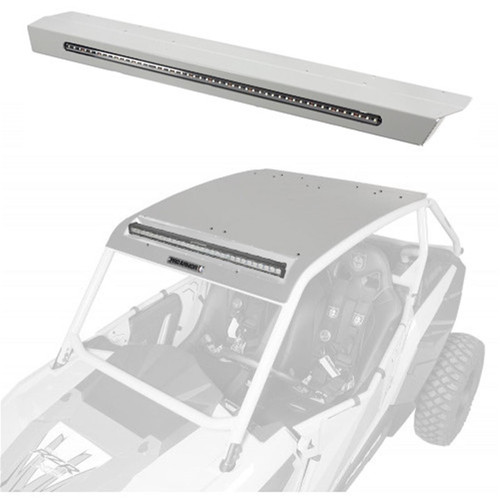 PRO ARMOR P141R124SSM ASYLUM ROOF W/REAR LIGHT & LT BAR PCKT SPRKLE SILVR METAL