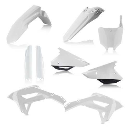 ACERBIS 2861801035 PLASTIC KIT- FULL HON WHITE/BLACK