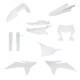 ACERBIS 2988060002 FULL PLASTIC KIT WHITE