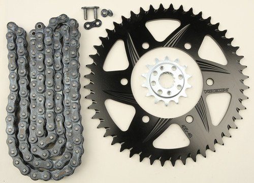 VORTEX CK4264 SPROCKET/CHAIN KIT STL/ALU 14/48T BLK SX3 520-108L BLK