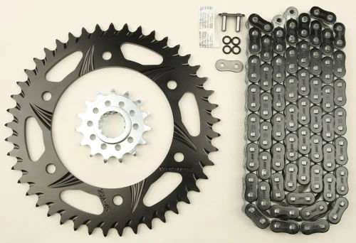 VORTEX CK6335 SPROCKET/CHAIN KIT STL/ALU 15/45T BLK RX3 520-108L BLK