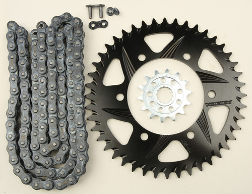 VORTEX CK6381 SPROCKET/CHAIN KIT STL/ALU 14/44T BLK SX3 520-112L BLK