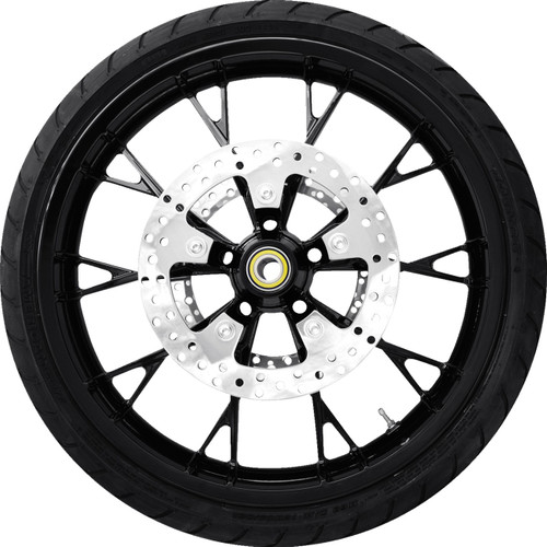 Coastal Moto Marlin Front Wheel - Black (21") | Rotor (12.6) | Dunlop AE Tire (130/60B21) [PKGMAR213SB24ABST]