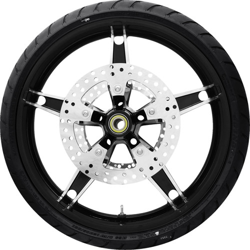 Coastal Moto Daytona Front Wheel - Black Cut (21") | Rotor (11.8) | Dunlop AE Tire (130/60B21) [PKG2DAY213BCABST]