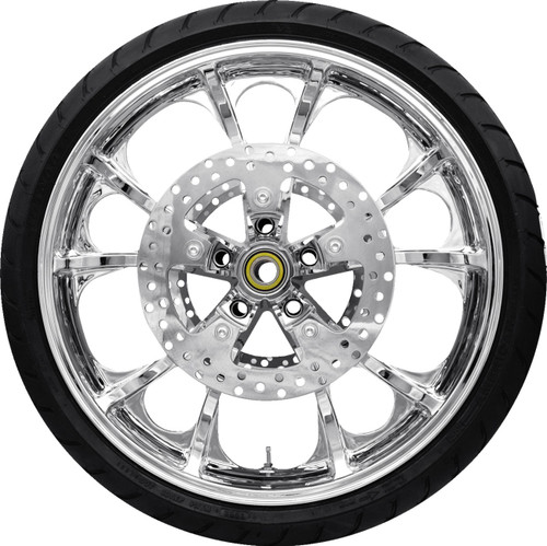 Coastal Moto Largo Rear Wheel - Black Cut (18") | Dunlop Tire (180/55B18) [PKGLAR185BCABST]