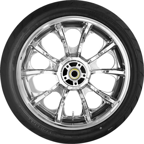 Coastal Moto Largo Rear Wheel - Chrome (18") | Dunlop AE Tire (180/55B18)) [PKGLAR185CH24ABST]