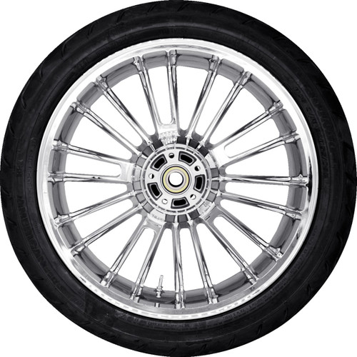 Coastal Moto Atlantic Rear Wheel - Black Cut (18") | Dunlop AE2 Tire (180/55B18) [PKG2ATL185BCABST]